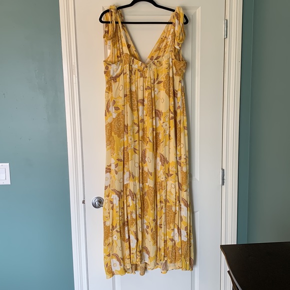 Abercrombie & Fitch Yellow Floral Maxi Dress - Picture 2 of 6